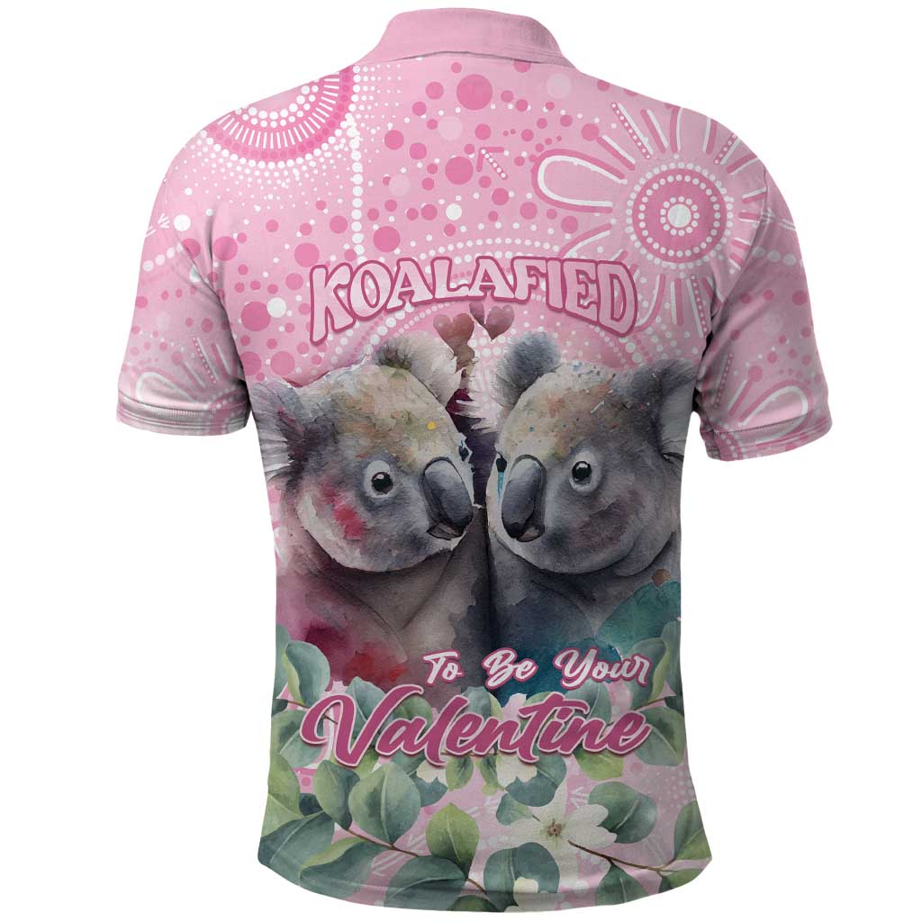 Australia Koala Valentine's Day Polo Shirt Koalified To Be Your Valentine