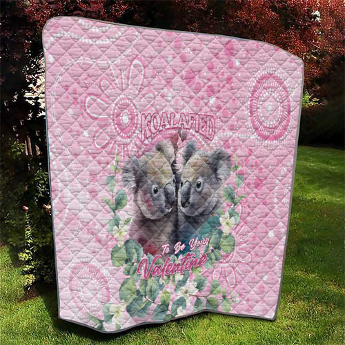 Australia Koala Valentine's Day Quilt Koalified To Be Your Valentine