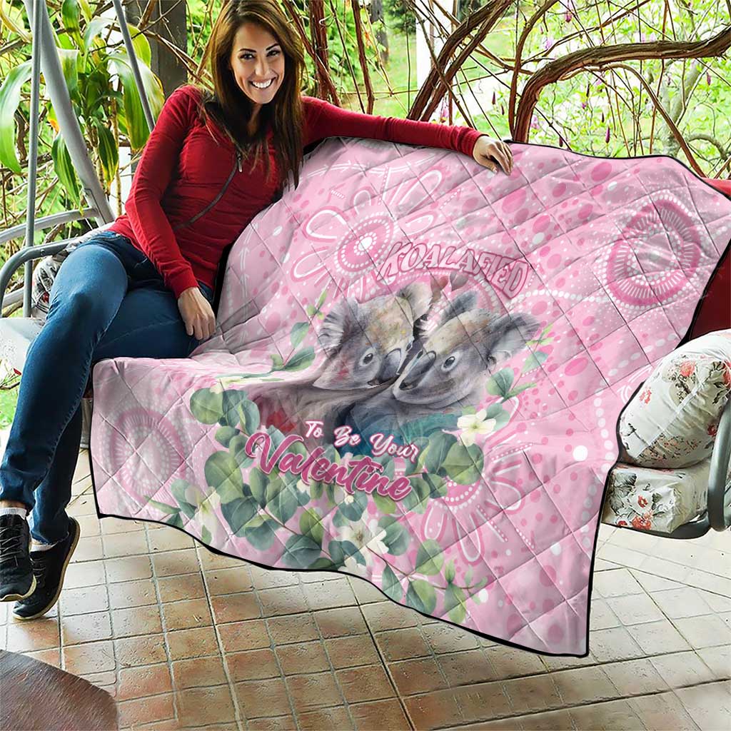 Australia Koala Valentine's Day Quilt Koalified To Be Your Valentine