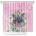 Australia Koala Valentine's Day Shower Curtain Koalified To Be Your Valentine