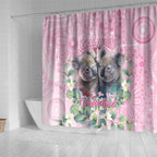 Australia Koala Valentine's Day Shower Curtain Koalified To Be Your Valentine