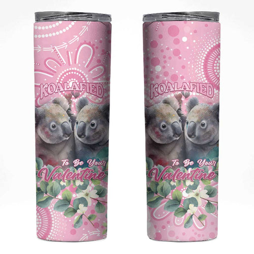 Australia Koala Valentine's Day Skinny Tumbler Koalified To Be Your Valentine
