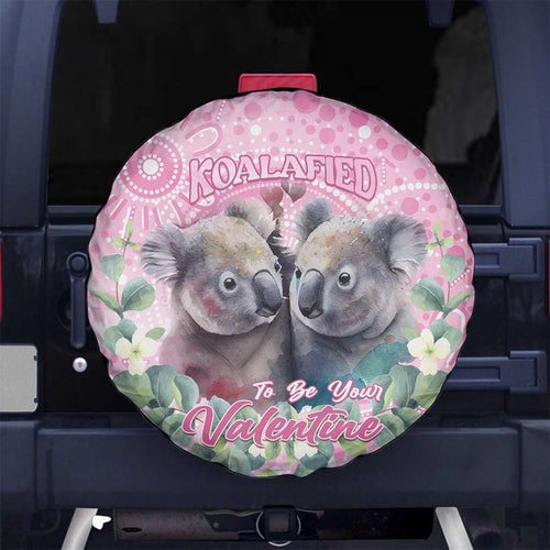 Australia Koala Valentine's Day Spare Tire Cover Koalified To Be Your Valentine