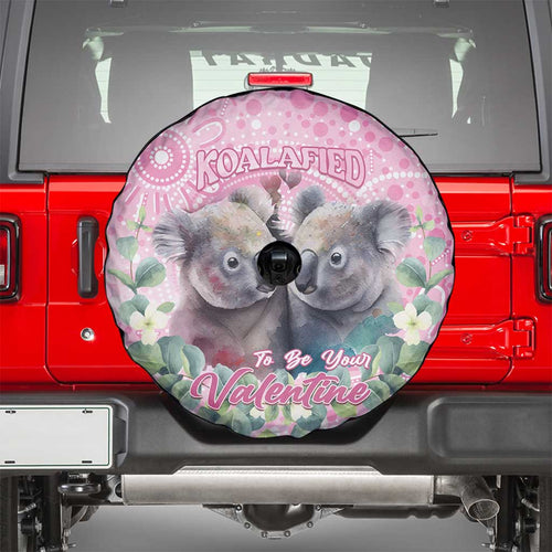 Australia Koala Valentine's Day Spare Tire Cover Koalified To Be Your Valentine