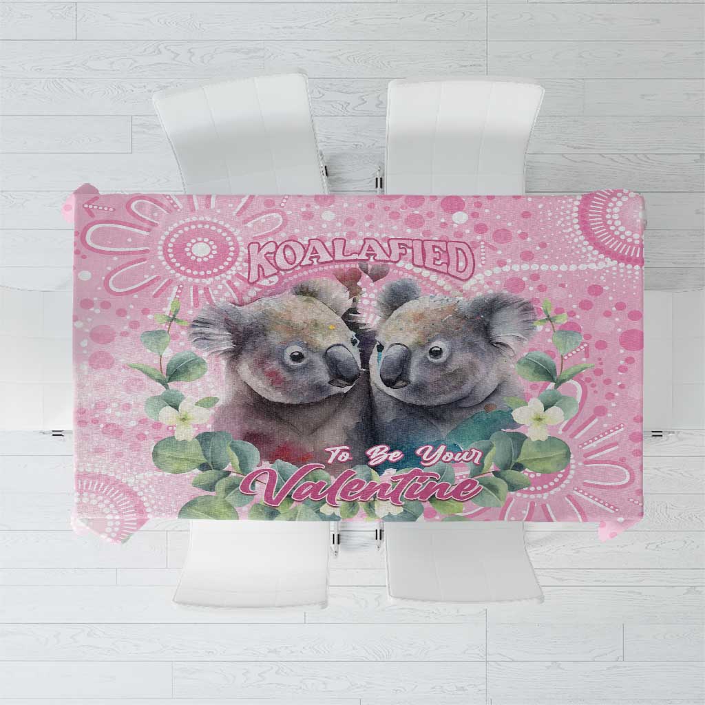 Australia Koala Valentine's Day Tablecloth Koalified To Be Your Valentine
