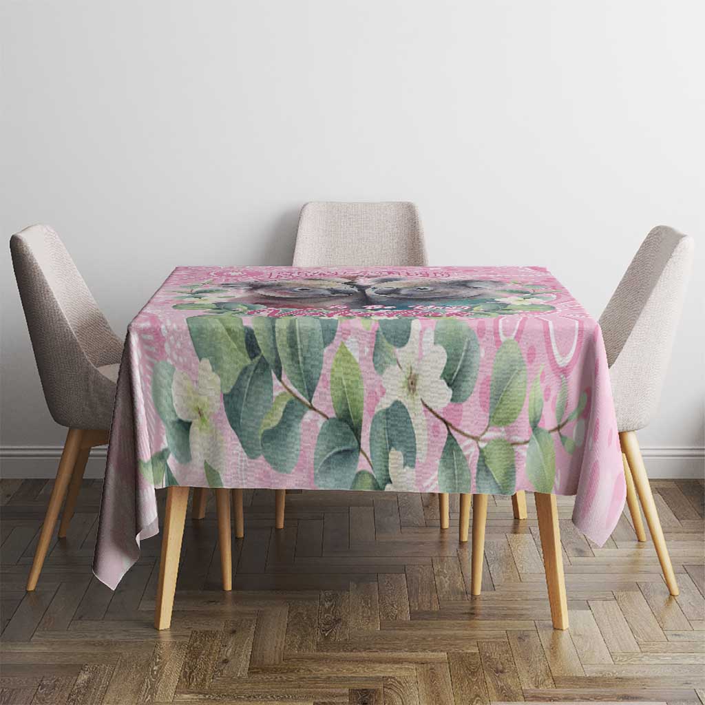 Australia Koala Valentine's Day Tablecloth Koalified To Be Your Valentine