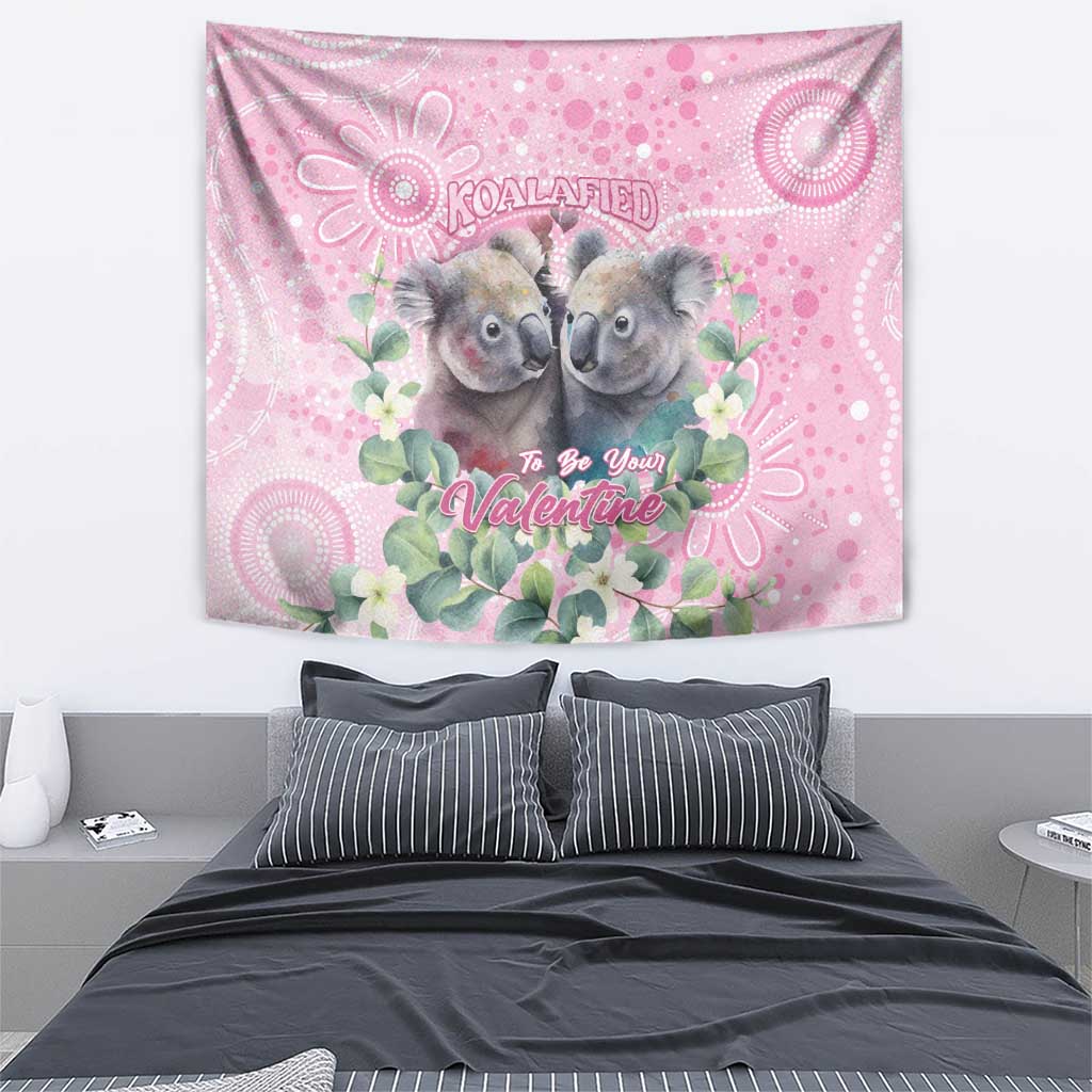 Australia Koala Valentine's Day Tapestry Koalified To Be Your Valentine