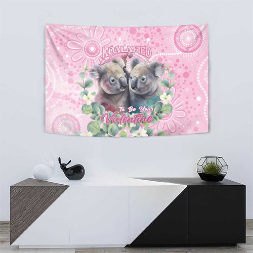 Australia Koala Valentine's Day Tapestry Koalified To Be Your Valentine