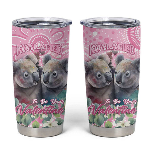 Australia Koala Valentine's Day Tumbler Cup Koalified To Be Your Valentine