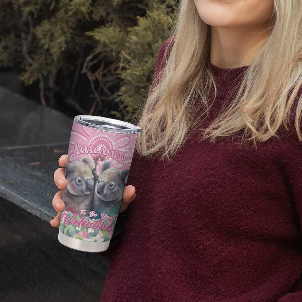 Australia Koala Valentine's Day Tumbler Cup Koalified To Be Your Valentine