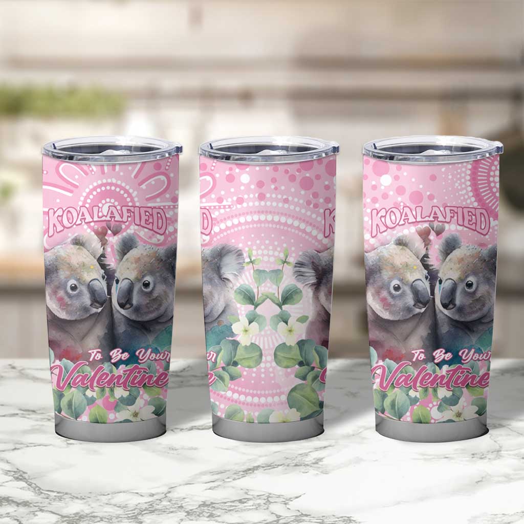 Australia Koala Valentine's Day Tumbler Cup Koalified To Be Your Valentine