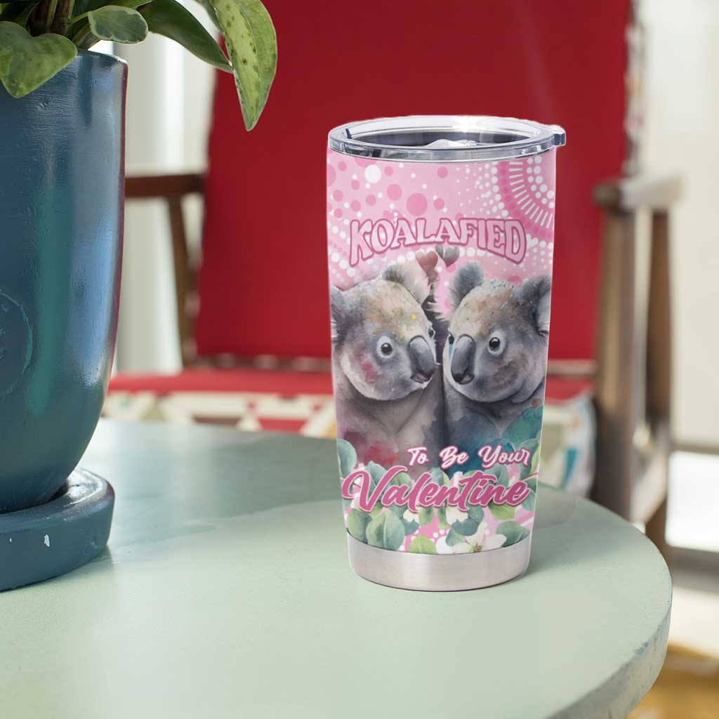 Australia Koala Valentine's Day Tumbler Cup Koalified To Be Your Valentine