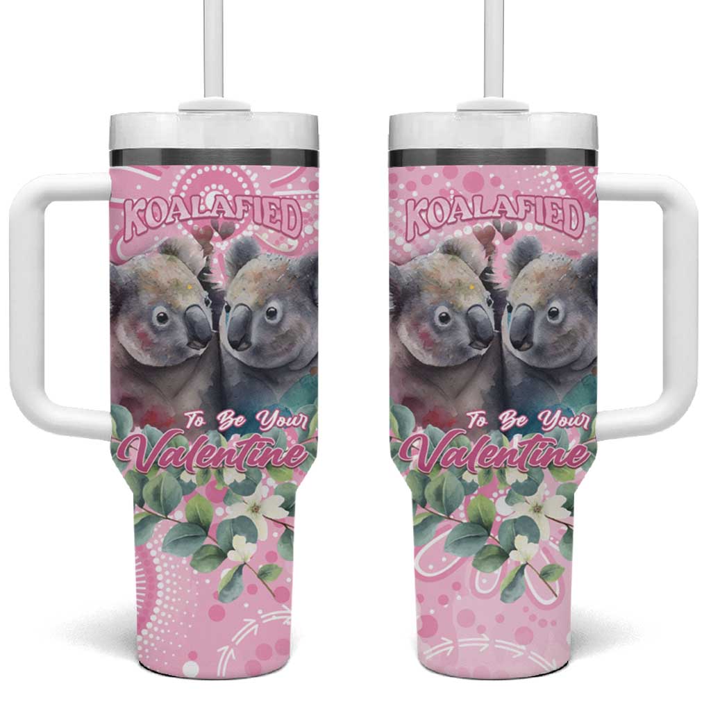 Australia Koala Valentine's Day Tumbler With Handle Koalified To Be Your Valentine