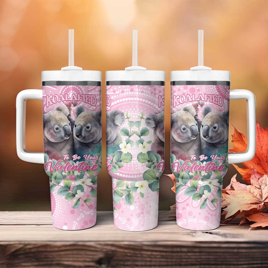 Australia Koala Valentine's Day Tumbler With Handle Koalified To Be Your Valentine