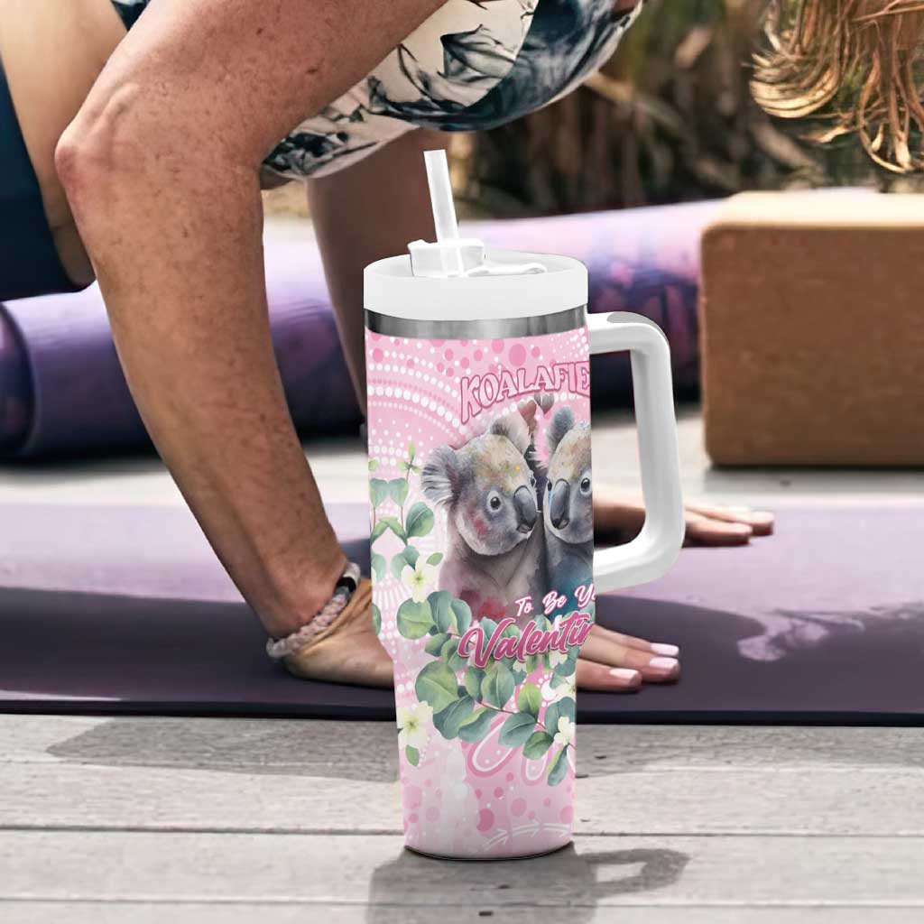 Australia Koala Valentine's Day Tumbler With Handle Koalified To Be Your Valentine