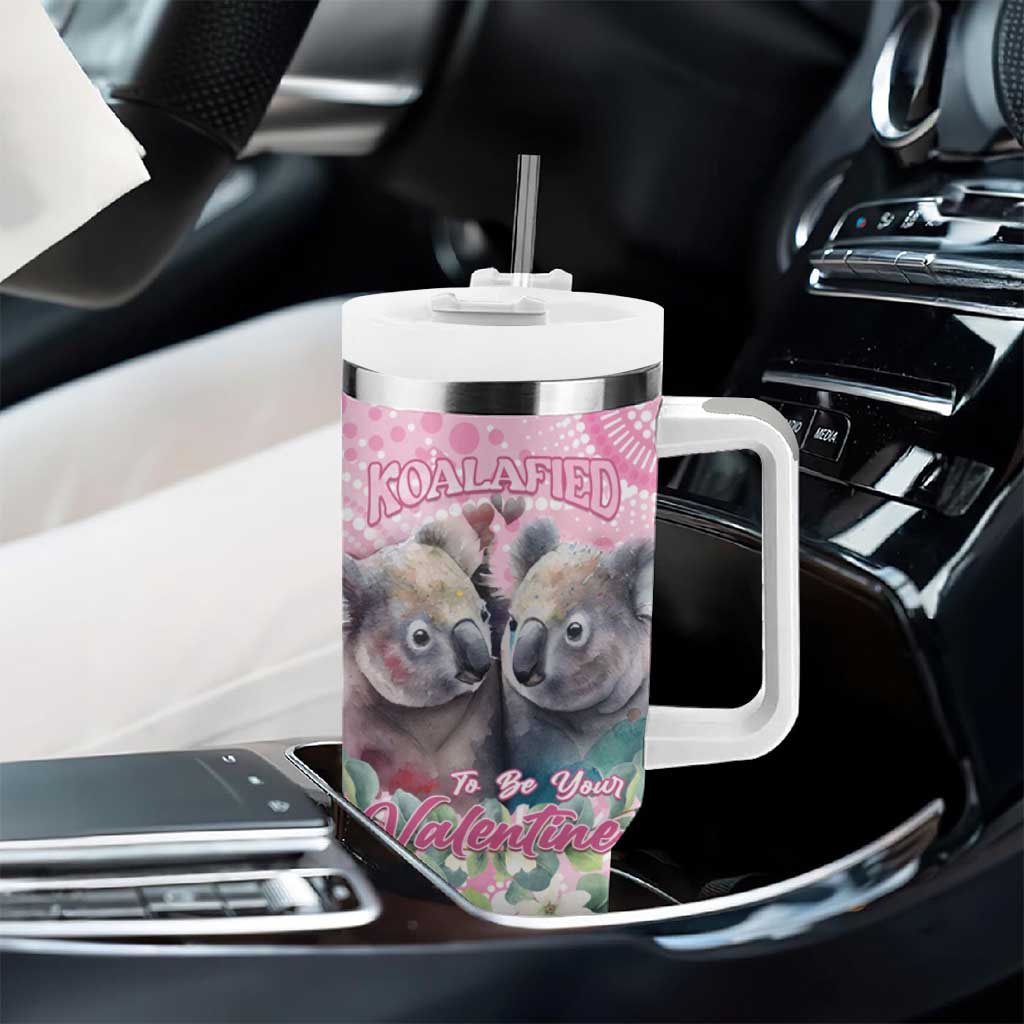 Australia Koala Valentine's Day Tumbler With Handle Koalified To Be Your Valentine