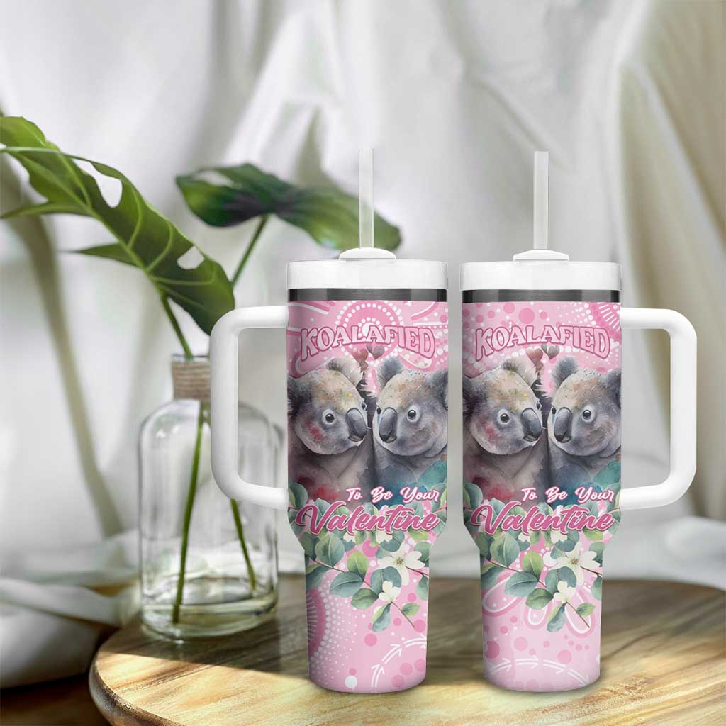 Australia Koala Valentine's Day Tumbler With Handle Koalified To Be Your Valentine