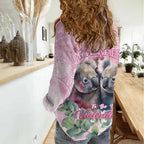 Australia Koala Valentine's Day Women Casual Shirt Koalified To Be Your Valentine