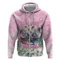Australia Koala Valentine's Day Zip Hoodie Koalified To Be Your Valentine