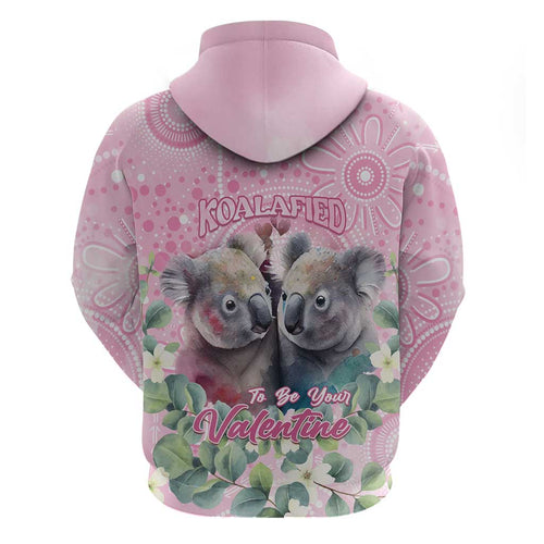 Australia Koala Valentine's Day Zip Hoodie Koalified To Be Your Valentine