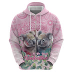 Australia Koala Valentine's Day Zip Hoodie Koalified To Be Your Valentine