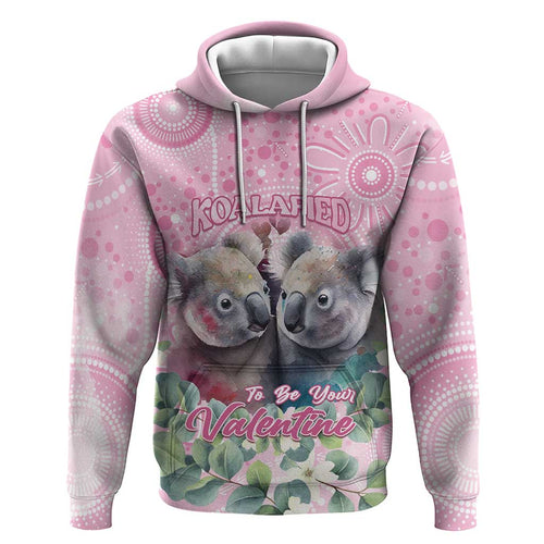 Australia Koala Valentine's Day Zip Hoodie Koalified To Be Your Valentine
