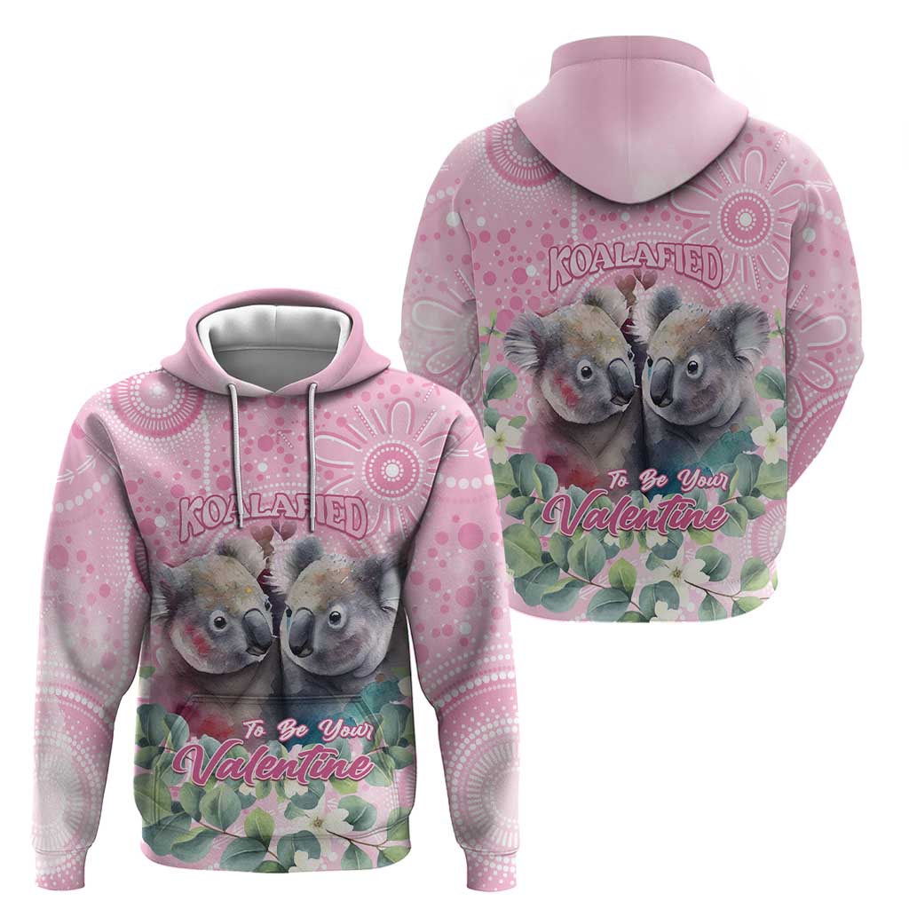 Australia Koala Valentine's Day Zip Hoodie Koalified To Be Your Valentine