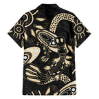 Australia Mothers Day Family Matching Long Sleeve Bodycon Dress and Hawaiian Shirt Mom And Baby Platypus Aboriginal Art