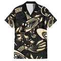 Australia Mothers Day Family Matching Short Sleeve Bodycon Dress and Hawaiian Shirt Mom And Baby Platypus Aboriginal Art