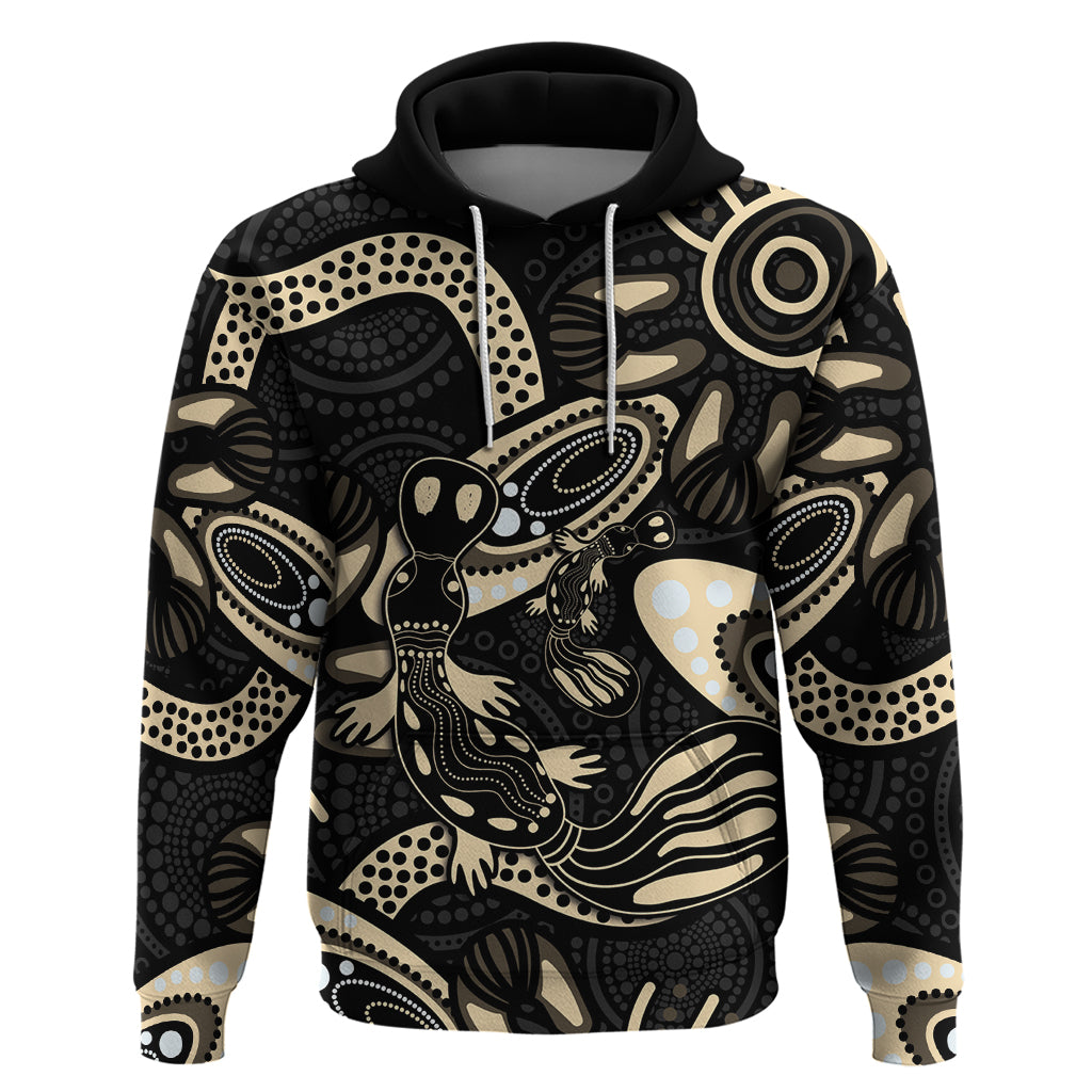 Australia Mothers Day Hoodie Mom And Baby Platypus Aboriginal Art