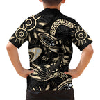 Australia Mothers Day Kid Hawaiian Shirt Mom And Baby Platypus Aboriginal Art