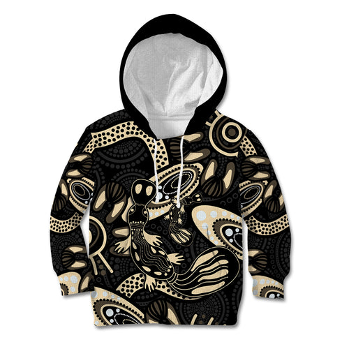 Australia Mothers Day Kid Hoodie Mom And Baby Platypus Aboriginal Art
