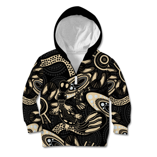 Australia Mothers Day Kid Hoodie Mom And Baby Platypus Aboriginal Art
