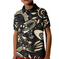 Australia Mothers Day Kid Polo Shirt Mom And Baby Platypus Aboriginal Art
