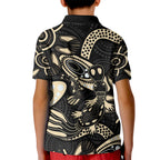 Australia Mothers Day Kid Polo Shirt Mom And Baby Platypus Aboriginal Art