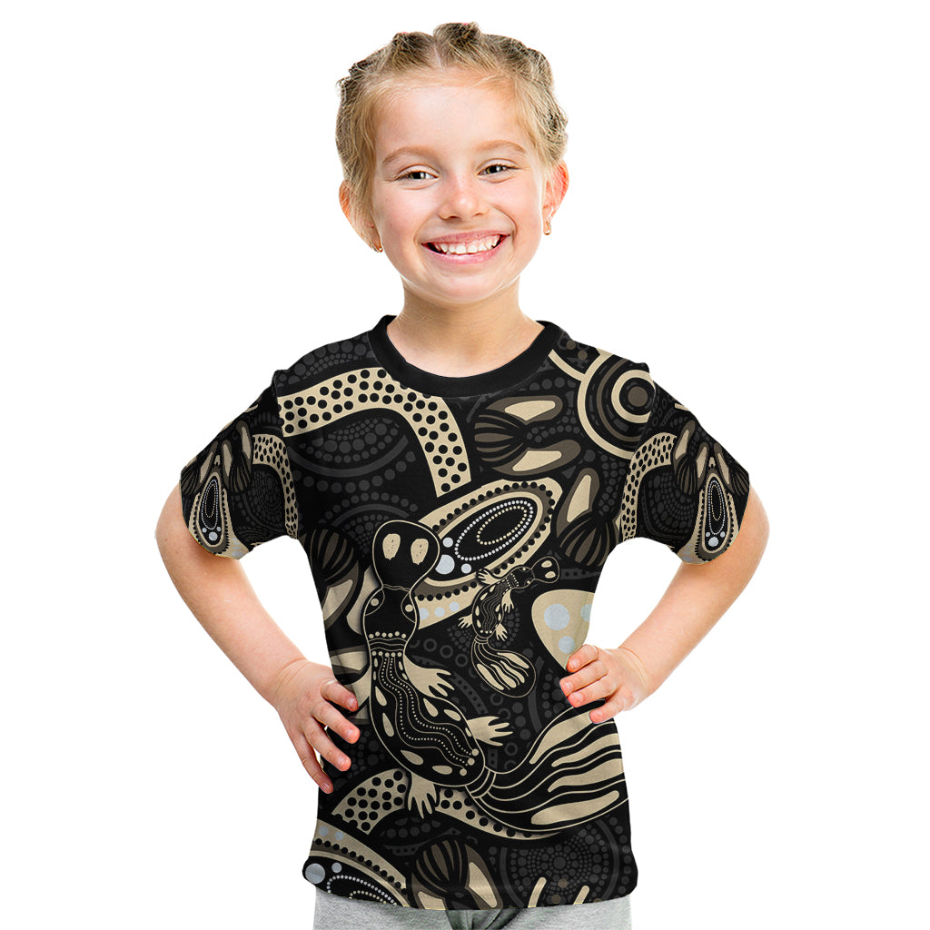 Australia Mothers Day Kid T Shirt Mom And Baby Platypus Aboriginal Art