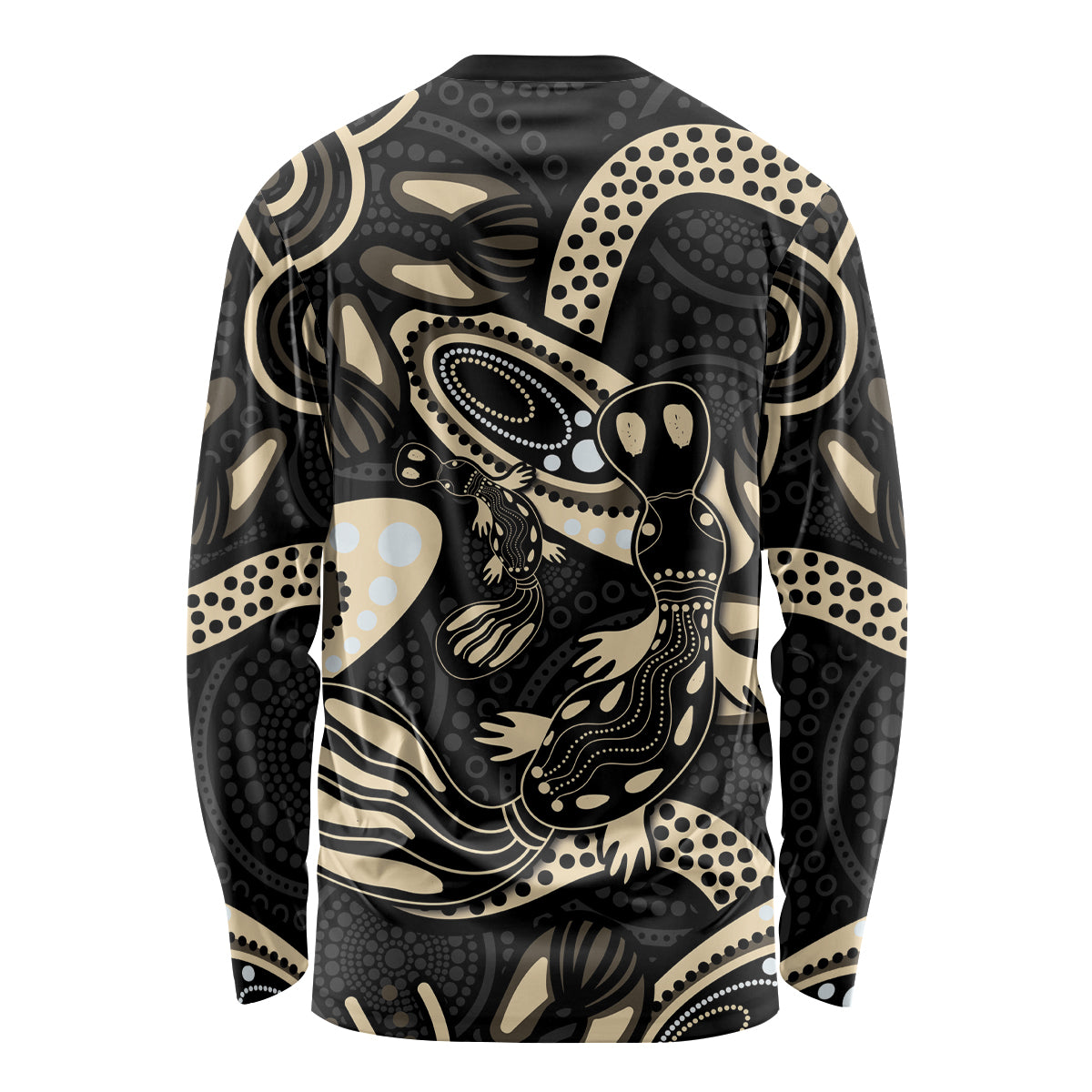Australia Mothers Day Long Sleeve Shirt Mom And Baby Platypus Aboriginal Art