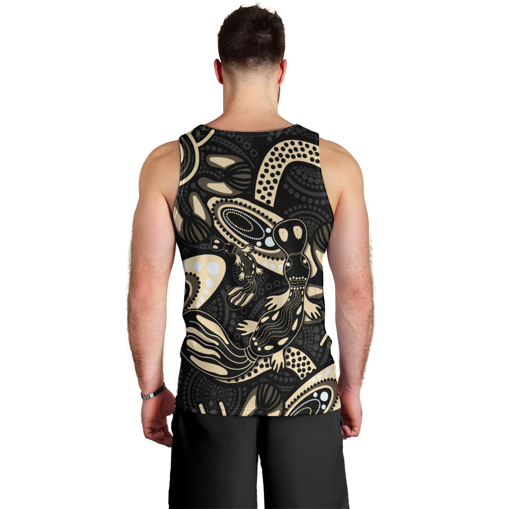 Australia Mothers Day Men Tank Top Mom And Baby Platypus Aboriginal Art
