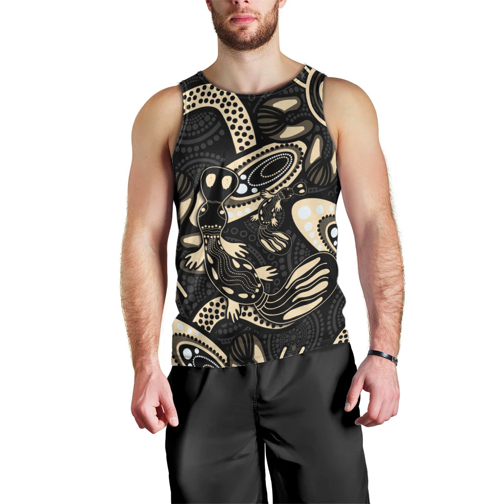 Australia Mothers Day Men Tank Top Mom And Baby Platypus Aboriginal Art