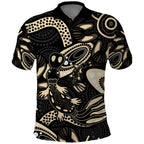 Australia Mothers Day Polo Shirt Mom And Baby Platypus Aboriginal Art