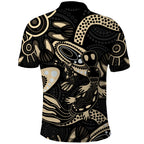 Australia Mothers Day Polo Shirt Mom And Baby Platypus Aboriginal Art