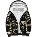 Australia Mothers Day Sherpa Hoodie Mom And Baby Platypus Aboriginal Art