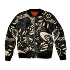 Australia Mothers Day Sleeve Zip Bomber Jacket Mom And Baby Platypus Aboriginal Art