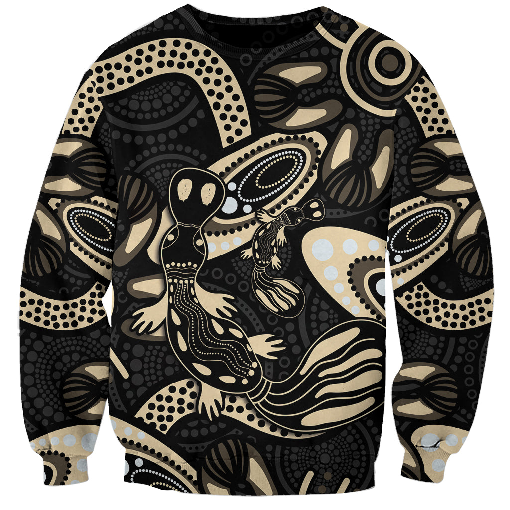 Australia Mothers Day Sweatshirt Mom And Baby Platypus Aboriginal Art