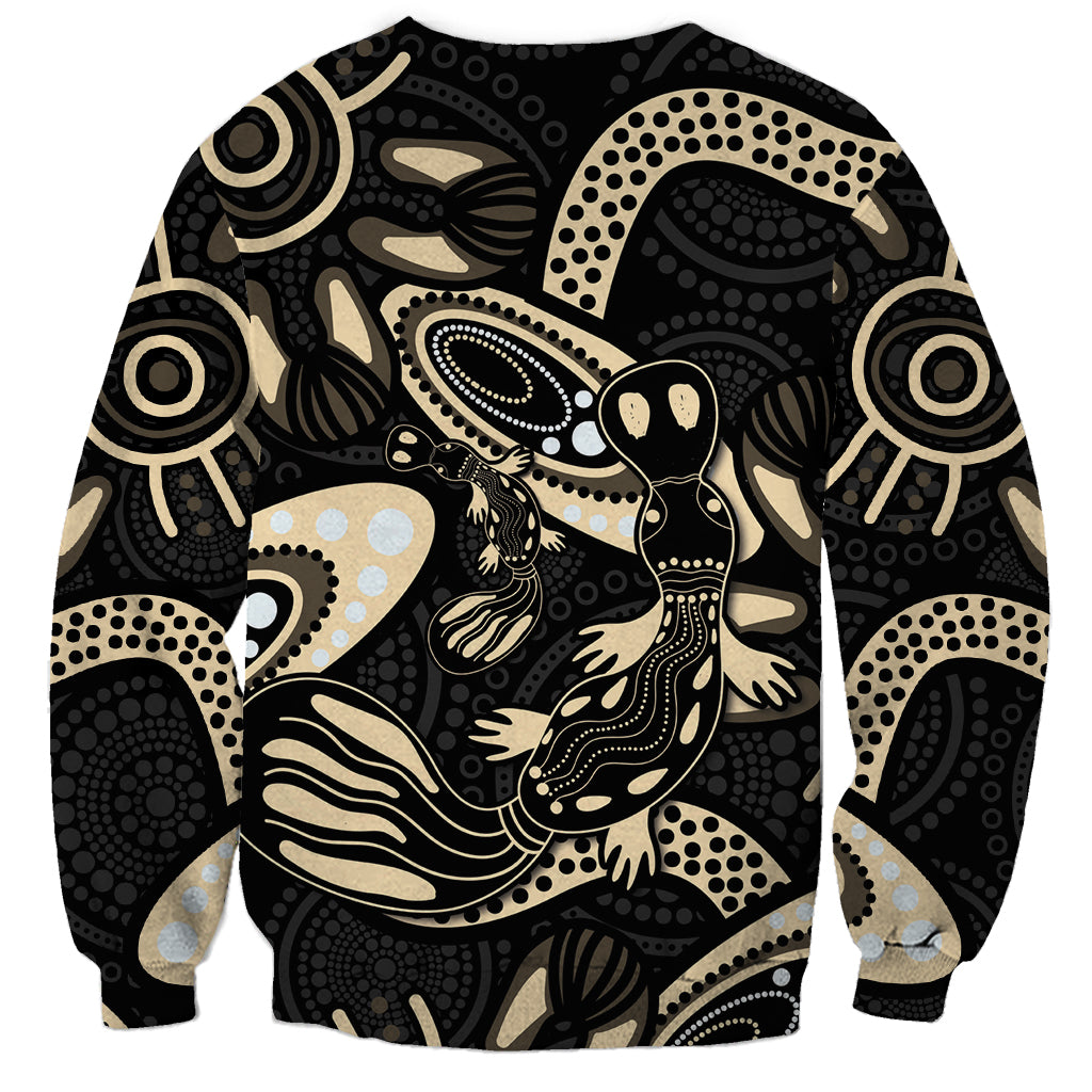 Australia Mothers Day Sweatshirt Mom And Baby Platypus Aboriginal Art