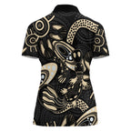Australia Mothers Day Women Polo Shirt Mom And Baby Platypus Aboriginal Art