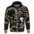 Australia Mothers Day Zip Hoodie Mom And Baby Platypus Aboriginal Art