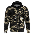 Australia Mothers Day Zip Hoodie Mom And Baby Platypus Aboriginal Art
