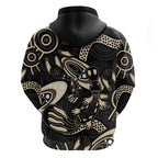 Australia Mothers Day Zip Hoodie Mom And Baby Platypus Aboriginal Art