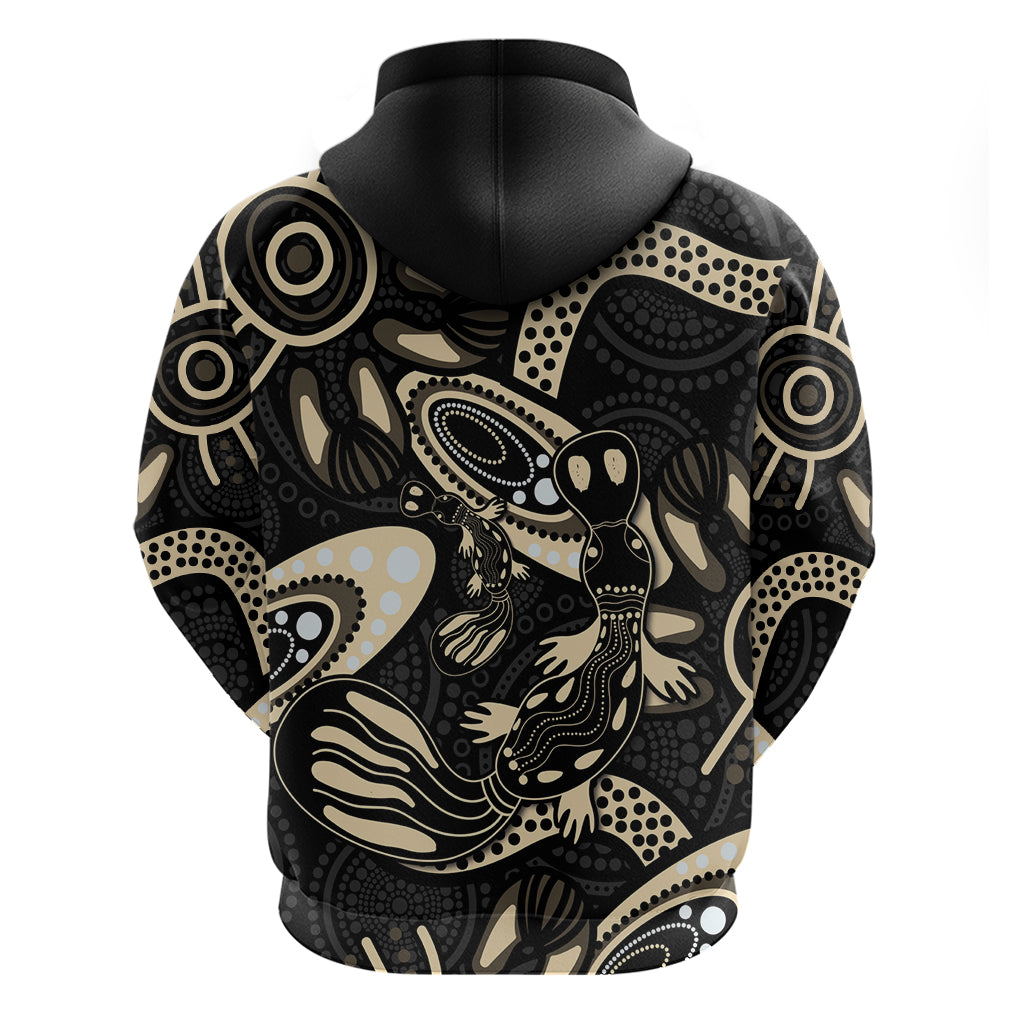 Australia Mothers Day Zip Hoodie Mom And Baby Platypus Aboriginal Art